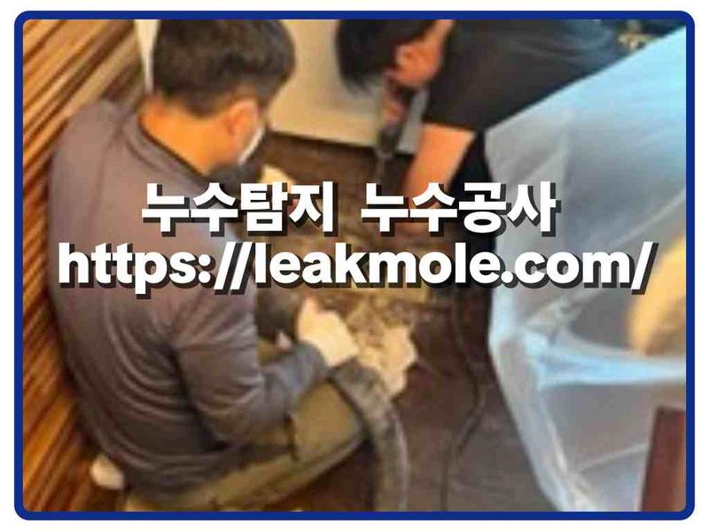 누수탐지 현장 작업 사진 11